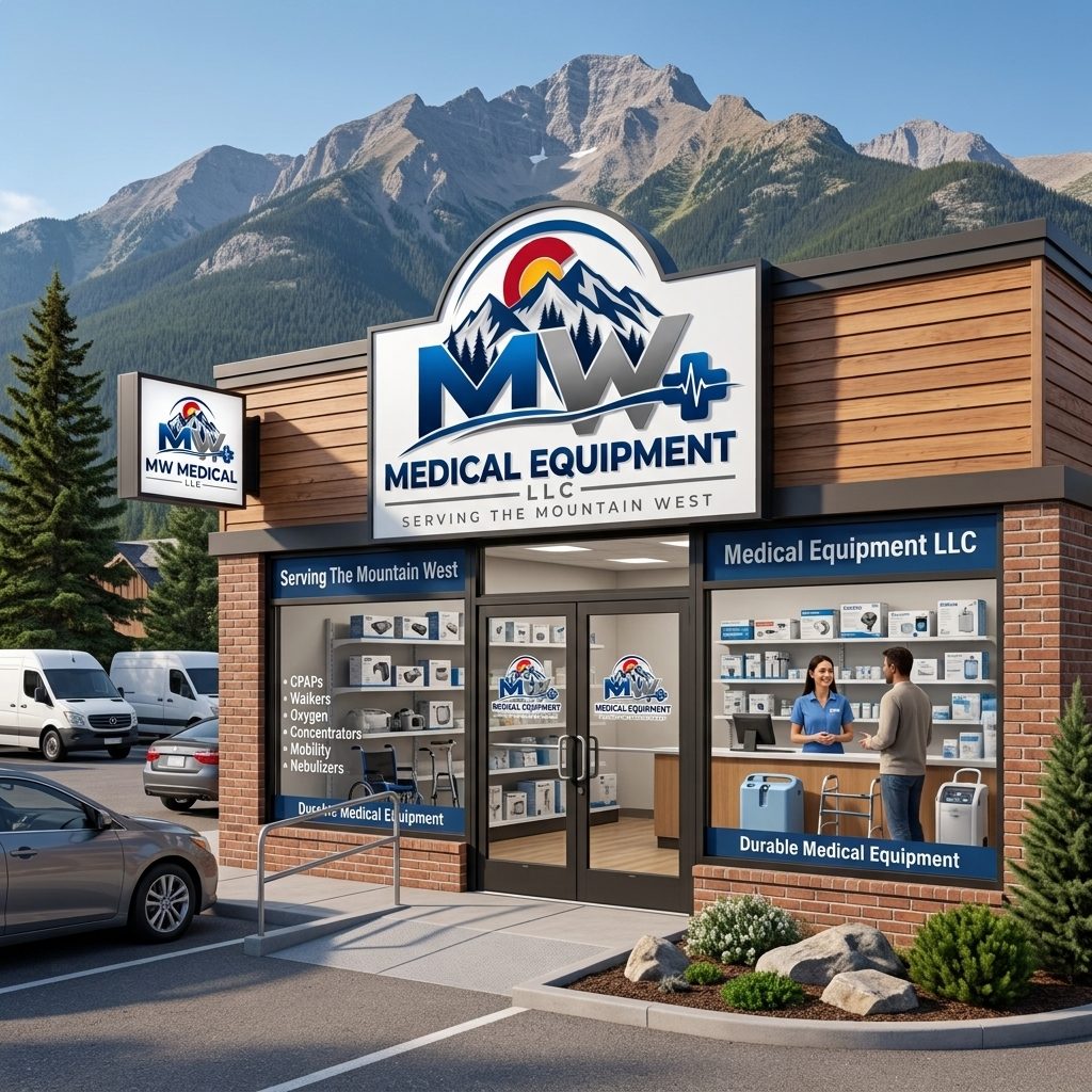 MW Medical Equipment storefront in Aurora, Colorado